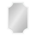 thumbnail image 3 of Kate and Laurel Hogan Modern Scallop Wall Mirror, 20 x 30, White, Decorative Glam Wall Decor, 3 of 8
