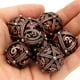 thumbnail image 4 of Metal Dice, 7 PCS Heavy Solid Metallic Dragon Dice Set for Dungeons and Dragon Tabletop Game D, 4 of 5