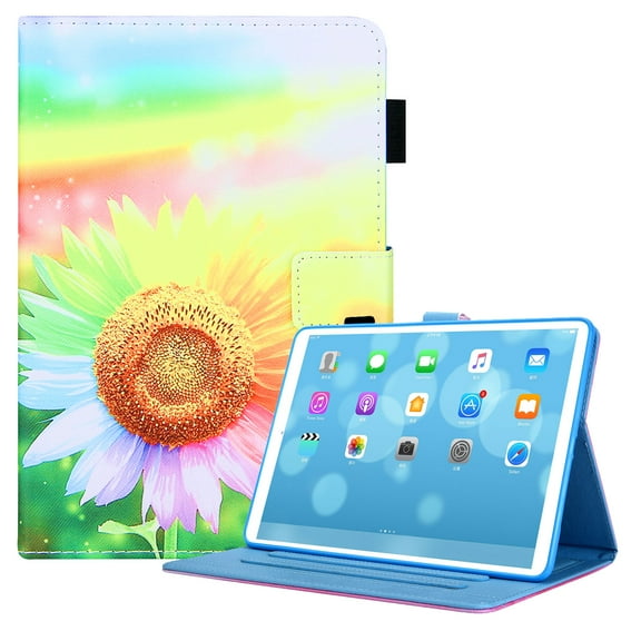 Allytech Flip Case for Apple iPad mini 6th Gen 8.3-Inch,Premium PU Leather Folio Kickstand Auto Sleep Wake Smart Cover Shockproof Full Body Protection Case for Apple Mini iPad 6 8.3",Sunflower
