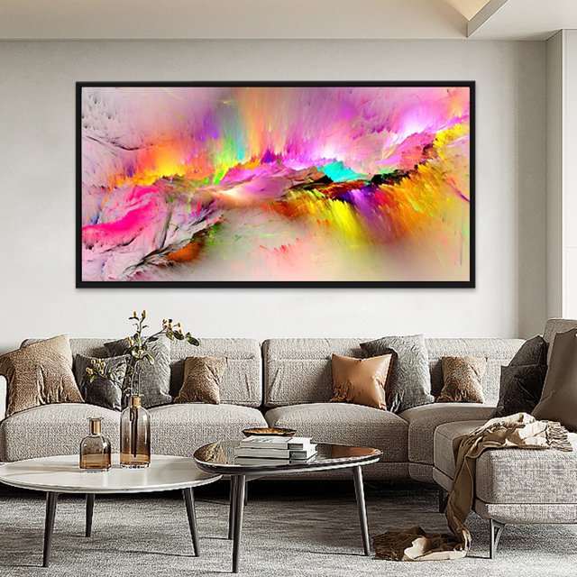 Cuadros Decorativos Pintura de diamante 5D DIY Taladro redondo completo Rainbow Phyllite Home Decor Art Craft DQrwqpou embutido en tela