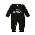 Bagilaanoe Newborn Infant Boys Little Brother Cotton Blend Romper ...