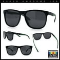 thumbnail image 2 of Polarized Classic Gentleman Mens Simple Sporty Horn Rim Plastic Sunglasses [Black Green - Black], 2 of 7