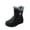 ABlack, variant on Snow Boots for Women Mid Calf Faux Fur Lined Side Zipper Boots Non Slip Warm Winter Cozy Outdoor Flat Shoes