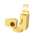 thumbnail image 4 of Almencla Ceramic Hamster Habitat Cute Decoration for Squirrels Chipmunk Small Animals Yellow L, 4 of 8