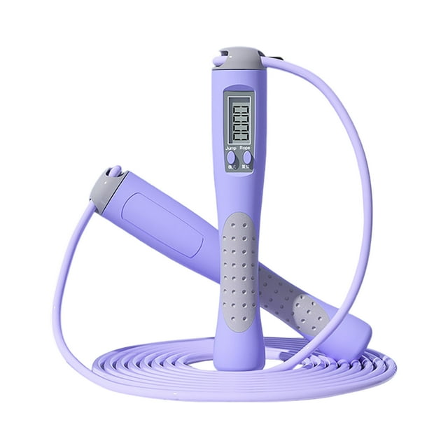 TIELUTT With Counter Indoor Skipping Ropes for Adults Counting Adjustable Digital Counting Buried in A Bog County Cork Book 1 Yoga Party Game Yoga Cork and Strap Cork Yoga Wheel Set Thick Yoga Blanket