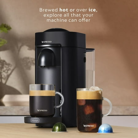 De'Longhi - Nespresso Vertuo Plus Deluxe Coffee and Espresso Maker by De'Longhi, Matte Black - Matte Black