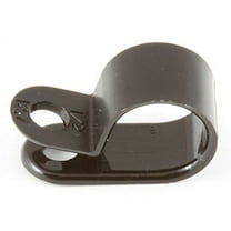 3/8" Black Nylon Cable Clamps - (pack of 50)