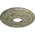 thumbnail image 3 of Ekena Millwork 15 3/8"OD x 4 1/4"ID x 1 1/2"P Baltimore Ceiling Medallion (Fits Canopies up to 5 1/2"), Hand-Painted Castle Stone Crackle, 3 of 6