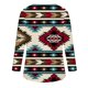 thumbnail image 4 of Tops Para Mujer Camisas de Manga Larga Moda de Otoño Blusa Con Estampado de Cuello en V Cremallera Otoño Causal Pullover Odeerbi  ODB148402, 4 of 5