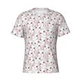 thumbnail image 3 of Naloa Cute Rabbit Men's T-Shirt Sport T-shirt Men's Basic Tee Casual Men's Shirt, Round Neck, Short Sleeves - X-Large, 3 of 5