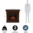 thumbnail image 4 of Real Flame Chateau 41" Electric Fireplace in Dark Walnut, 4 of 6