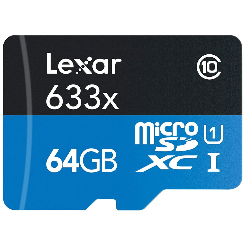 Lexar LSDMI64GBBNL633A High-Performance 633x microSDHC/microSDXC UHS-I 64gb Memory Card 2 Pack
