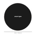 thumbnail image 2 of Soozier Tapis de Trampoline Rond de 10 Pi de Rechange en Noir, PP Durable avec Surpiqûres à 8 Rangées et Protection UV, Comprend un Outil à Ressort, Convient à 54 Ressorts (5,5 Pouces), 2 of 7