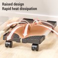thumbnail image 3 of Computer Tower Stand, Mobile CPU Stand ABS Steel  Heat Dissipation Expandable Lockable Wheels  for PC, 3 of 7