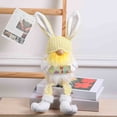 thumbnail image 1 of Decoraciones de Pascua, adornos de Pascua, regalos de Pascua, suministros para fiestas de Pascua, muñeca sin rostro con orejas de conejo y luz, decoración para festivales de muñecas, una muñeca, 1 of 4