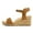 CAMEL/PU, variant on Women's Open Toe Buckle Ankle Strap Platform Wedge Sandals