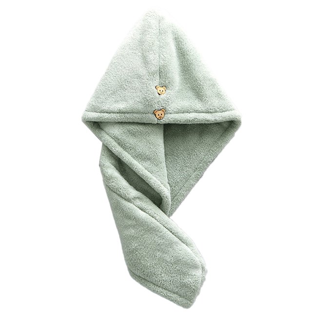 Gorro de toalla para el cabello, gorro grueso de secado rápido para mujeres, turbante absorbente de secado rápido para el cabello