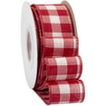 thumbnail image 6 of Joycrosso Wired-Edge Checkered Burlap Ribbon, 1.5 Inch x 10 Yard, Red/White, Buffalo Plaid Ribbon for Gift wrapping, Christmas Decorations, Wreaths, Big Bows, Rustic Farmhouse Holiday Decoration, 6 of 6