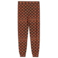 thumbnail image 5 of Men's Halloween Jogger Pajama Pants, Drawstring Two Pocket Printed Cuffed Lounge Sleep Trousers Nightwear Slacks, Saffron, L, 5 of 7