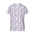 thumbnail image 4 of Wukai Lavender Flowers Youth Unisex Short Sleeve T-Shirt for Boys, Girls, Teens, and Kids-X-Small, 4 of 7