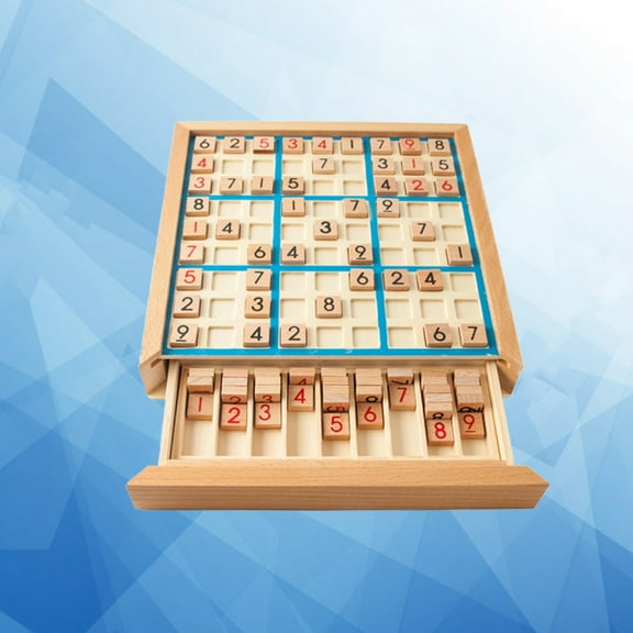 Pretyzoom 1 Set Sudoku Game Board Logical Development Reasoning Training Strategy Puzzle for Families Assorted Color