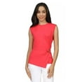 thumbnail image 2 of Michael Kors Womens Ring Twist Sleeveless Pullover Blouse, Pink, Plus Size, 3X, 2 of 4