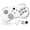 White, variant on Wireless Fighting Game Controller for P4, Switch 2/1, PC, Mobile, Hall Effect Joystick, with 3 D-Pads Styles, Turbo, Macro Back Buttons, Vibration, Black