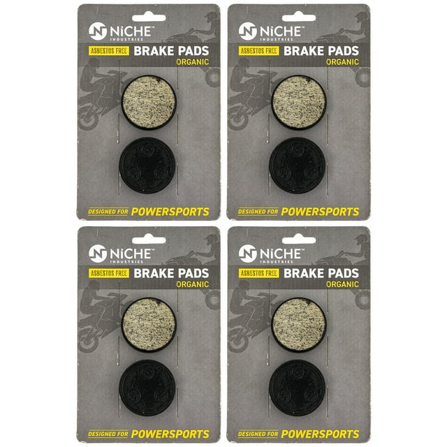 Niche Brake Pad Set for Yamaha VK540 Phazer Venture Ovation Rear Organic 4 Pack 519-KPA2671D