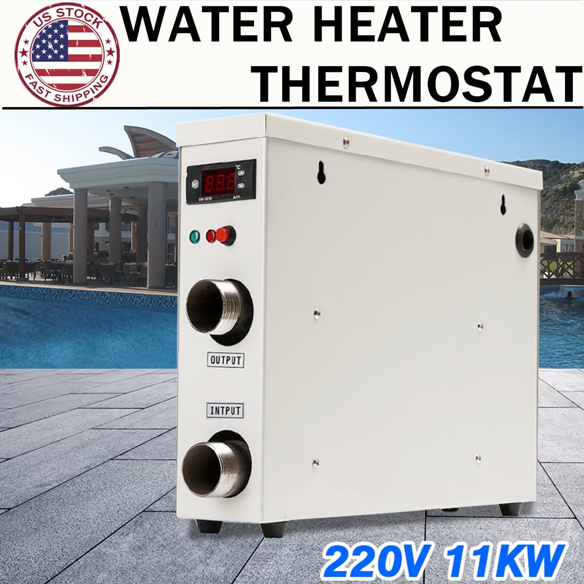 11KW 220V Swimming Pool & SPA Hot Tub Electric Tankless