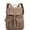 Khaki, variant on PRIYAL Vegan Leather Laptop Backpack PU Leather Computer Back Pack for Men & Women Travel Work Leisure Backpacks Bookbag