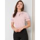 thumbnail image 3 of Top Elegante De BluDe ManCorDe OficiDe Las Camisas Del Cuello De PajariDe Las Mujeres RoL, 3 of 6