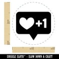 thumbnail image 2 of I Love this Bubble Heart Plus One 1 Self-Inking Rubber Stamp Ink Stamper - Green Ink - Mini 1/2 Inch, 2 of 7