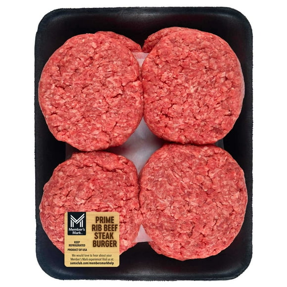 Member's Mark Prime Rib Ground Beef Patties, priced per pound