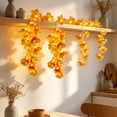 thumbnail image 5 of Doghiosgha Artificial Flower String Lights, Battery Operated, LED Floral Fairy Lights for Window Curtain Bedroom Party Home Wall Decor, 59 Inch, Yellow, 5 of 6