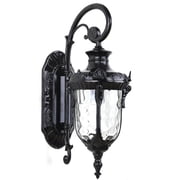 Fichiouy Retro Wall Light Fixture Exterior Lighting Lantern Lamp for Garden Porch Patio Black E26