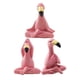 thumbnail image 5 of Estatua Artística de Flamenco mayimx Adorno de Resina Sintética Yoga, 5 of 9
