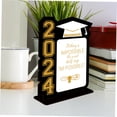 thumbnail image 3 of OULII Wooden Graduation Table Decor Multi Color Centerpiece for Party Decoration 6.5 x 9.2 inches, 3 of 8