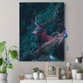 thumbnail image 4 of Majestic Stag Forest Canvas Print, Suitable for Living Room, Bedroom, Office, Dining Room, Hallway Decor, 4 of 8