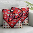thumbnail image 3 of Valentine's Day Pillow Cover Love Striped Love Decor Throw Pillow Covers Valentine's Day Cushion Case Decoration for Sofa Couch, 3 of 5