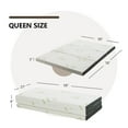 thumbnail image 2 of Gymax Queen 3'' Tri-fold Memory Foam Floor Mattress Topper Portable w/ Carrying Bag, 2 of 10