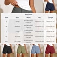 thumbnail image 3 of MYAOYI Womens Work Casual High Waist Shorts Pleated Cuffed Hem Elastic Waist Trousers, 3 of 7