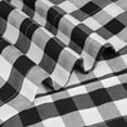 thumbnail image 3 of TSV 2pcs Black and White Buffalo Plaid Kitchen Valance Curtains, Checkered Cafe Valance for Window Treatment, Curtains Rod Pocket Valances for Farmhouse Window, 52 x 16'', 3 of 5