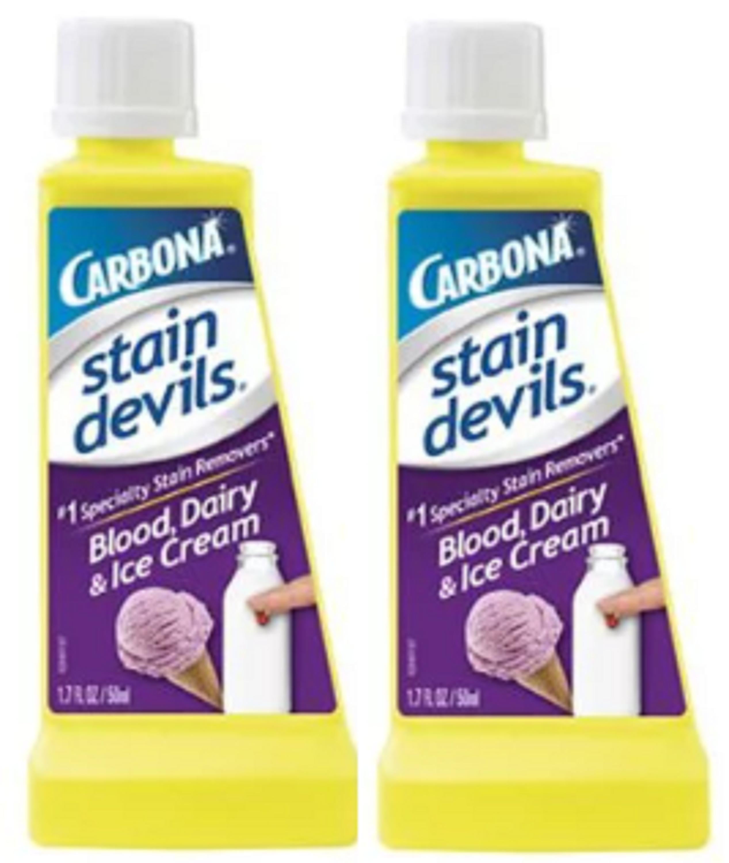 Carbona Stain Devils Blood, Dairy, And Ice Cream Stain Remover, Two 1.7
