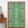thumbnail image 6 of XMXT Japanese Noren Doorway Room Divider Curtain,Green Snakeskin Print Restaurant Closet Door Entrance Kitchen Curtains, 34 x 56 inches, 6 of 9
