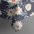 thumbnail image 5 of Dark Blue White Flower Pattern Square Tablecloth,Waterproof Square Table Cover,Wipeable Spillproof Washable Table Cover for Home Kitchen Party Decor 60"x60"(152x152cm), 5 of 6