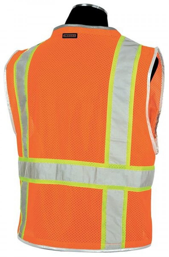MED CONDOR  Flame Retardant Hi Visibility Vest Medium Orange/Silver Class 2 