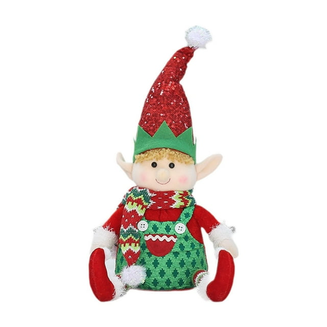 Tnarru Christmas Elf Doll, Christmas Decoration, Decorative Craft, Creative Presentation, Christmas Decoration, Christmas Decoration for Table Decoration C