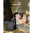 thumbnail image 4 of VEVOR 10000mAh Rechargeable Solar Fan with LED Lantern, 7 inch Portable Fan Cordless with 4W Foldable Solar Panel, 4-Speed& Timer& Quiet,USB Battery Powered for Camping Tent Worksite Office Desk, 4 of 9