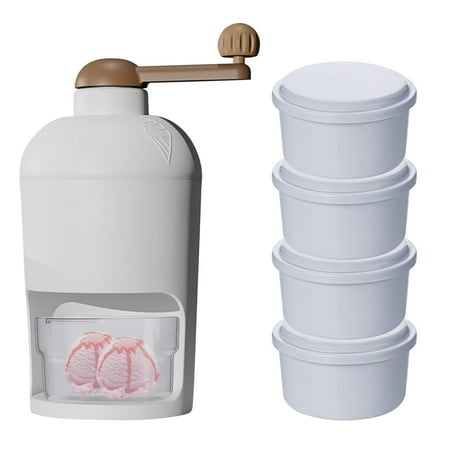 

Manual Home Ice Crusher Kit Hand Crank Ice Shaver Machine With Frozen Mold