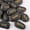 Golden Words + Black Stones, variant on General Engraved Stones Rocks with Inspirational Words, 12PCS Natural Encouragement Personalized Healing Decor Garden River Stone - Unique Gift for Friends Arts Crafts (Golden Words, Black)